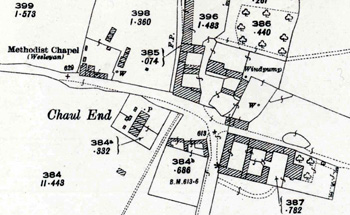 The Methodist chapel shown on a map of 1924